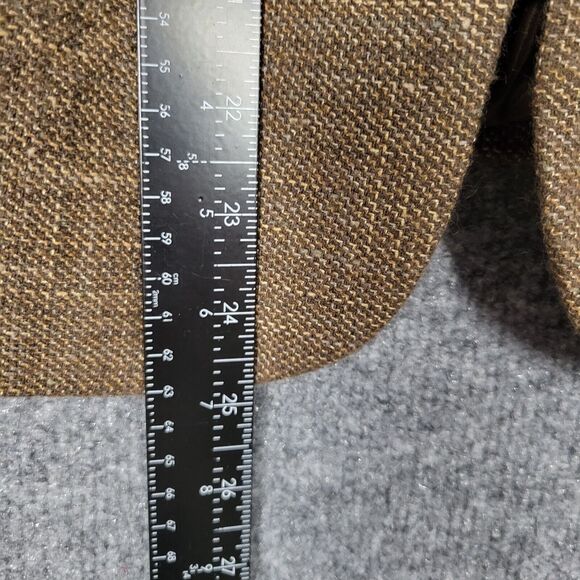 LAFAYETTE 148 Brown Virgin Wool Silk Linen Button Blazer Jacket Academia SIZE 8 - Picture 5 of 11